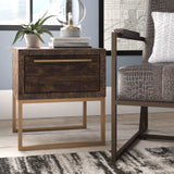 Alpine Furniture Monterey Lamp Table MON-01 Smokey Taupe Reclaimed Pine & Plywood 18 x 18 x 20