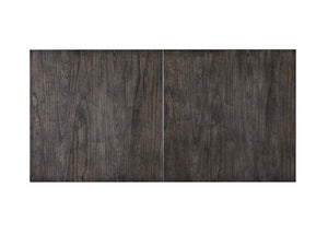 Alpine Furniture Lennox Rectangular Extension Dining Table, Dark Tobacco 5164-01 Dark Tobacco Rubberwood Solids & Mindy Veneer 35.5 x 71-87 x 30