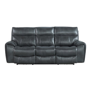 Intercon Summit Modern Dual-Power Sofa | Bolero Slate SI-SF-390DPR-SLT-C SI-SF-390DPR-SLT-C