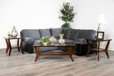 New Classic Furniture Alexi Laf 3 Seater Black/Charcoal Gray U1417-50L-GRY