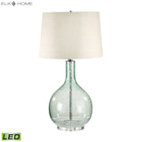 Glass 28'' High 1-Light Table Lamp - Green