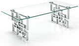 Alexis Glass Contemporary Coffee Table