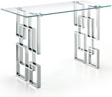 Alexis Glass Contemporary Console Table
