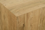 Acacia Acacia Wood / Steel Contemporary Gold End Table - 18" W x 18" D x 22" H
