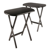 Winsome Wood Cade Oversize Snack Tables, 2-Piece, Coffee 23294-WINSOMEWOOD