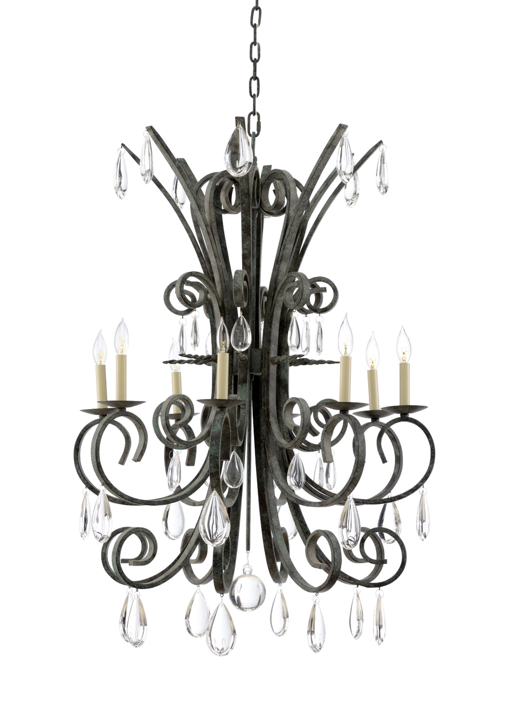 Grand Stairs Chandelier-Verde