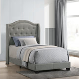 Intercon Rhyan Traditional Upholstered Twin Bed UB-BR-RHYTWN-SMK-C UB-BR-RHYTWN-SMK-C