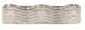 3-Light Polished Silver Princessa Sconce