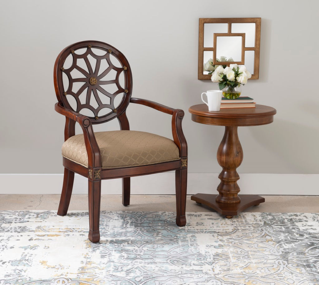 Spider Web Back Accent Chair