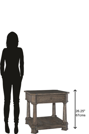 Hekman Furniture Lincoln Park Drawer Lamp Table 23503