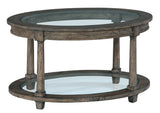 Hekman Furniture Lincoln Park Oval Coffee Table/Glass Top 23505