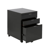 Gilbert 3 Drawer File Cabinet in Black