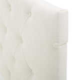 Marlen Ivory Fabric Queen/ Full Headboard Noble House