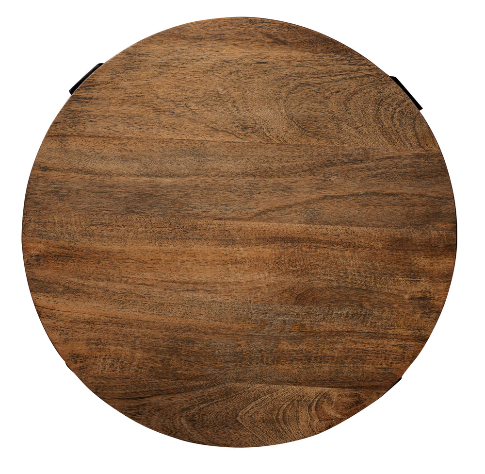 Hekman Furniture Bedford Park Iron Strapg Round Lamp Table 23706