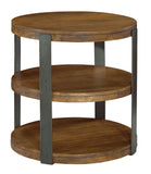 Hekman Furniture Bedford Park Iron Strapg Round Lamp Table 23706
