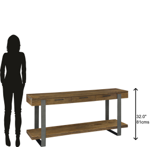 Hekman Furniture Bedford Park Iron Strapping Sofa Table 23709