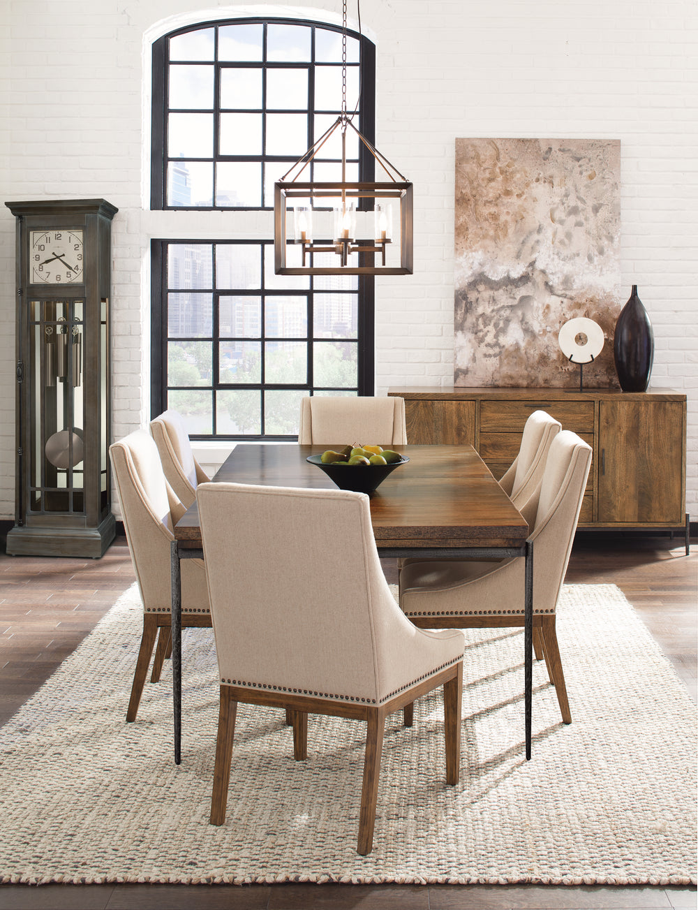 Hekman Furniture Bedford Park Rectangle Dining Table Single Cnr Leg 23726