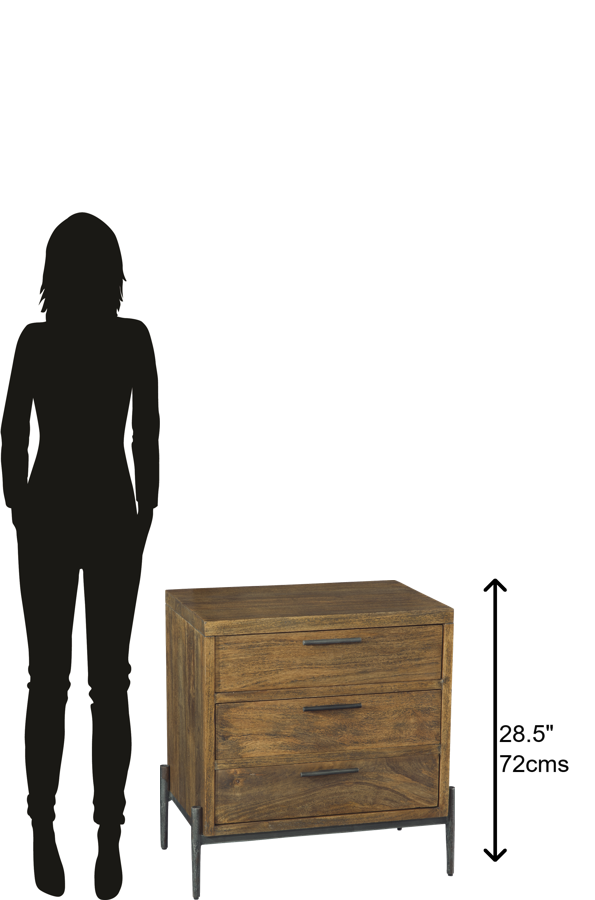 Hekman Furniture Bedford Park Three Drawer Nightstand 23763