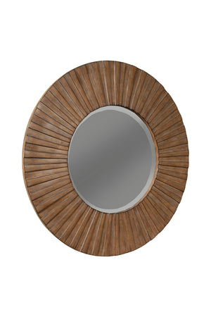 Alpine Furniture Brown Pearl Mirror, Brown Bronze 1859-06 Brown Bronze Mahogany Solids & Veneer 35 x 1 x 35