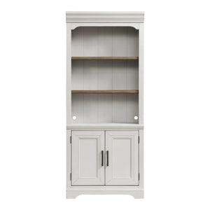 Intercon Drake Frenchfarmhouse 76" Bunching Bookcase w/Door DK-HO-7632BD-RFO-C DK-HO-7632BD-RFO-C