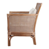 Tatum Rattan Accent Chair Canary Brown