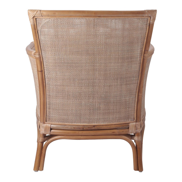 Tatum Rattan Accent Chair Canary Brown