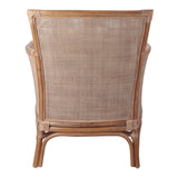 Tatum Rattan Accent Chair Canary Brown