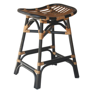 Damara Rattan Counter Stool Black