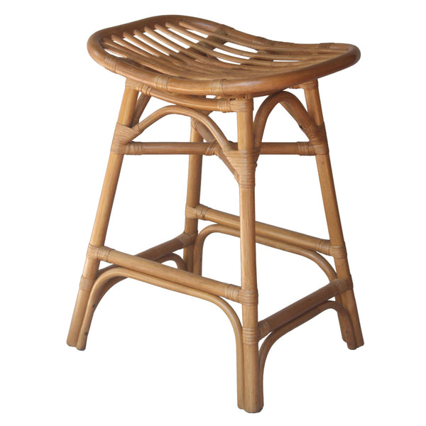 Damara Rattan Counter Stool Canary Brown
