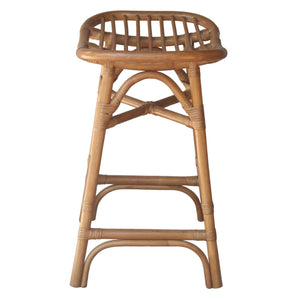 Damara Rattan Counter Stool Canary Brown