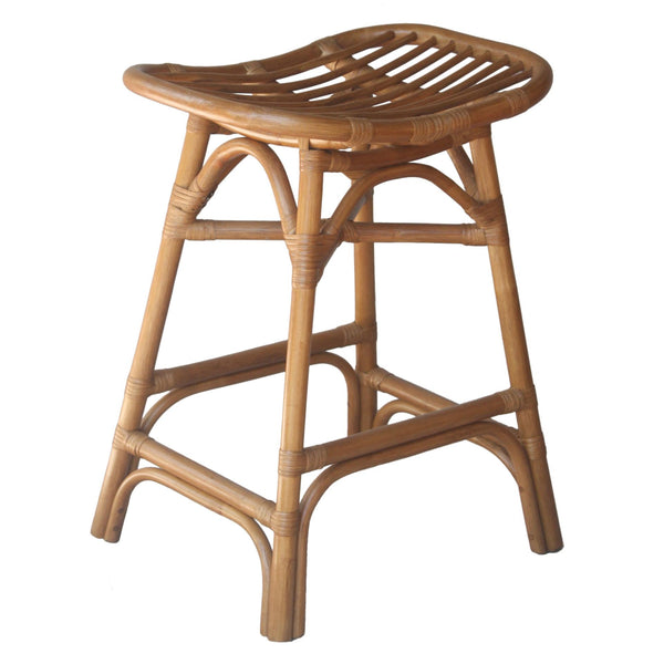 Damara Rattan Counter Stool Canary Brown