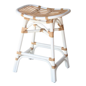 Damara Rattan Counter Stool White