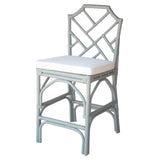 Kara Rattan Counter Stool Gray