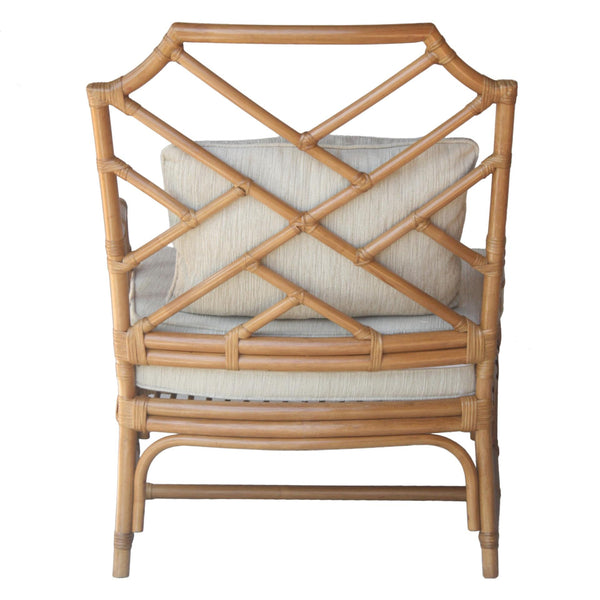 Kara Rattan Accent Arm Chair Canary Brown