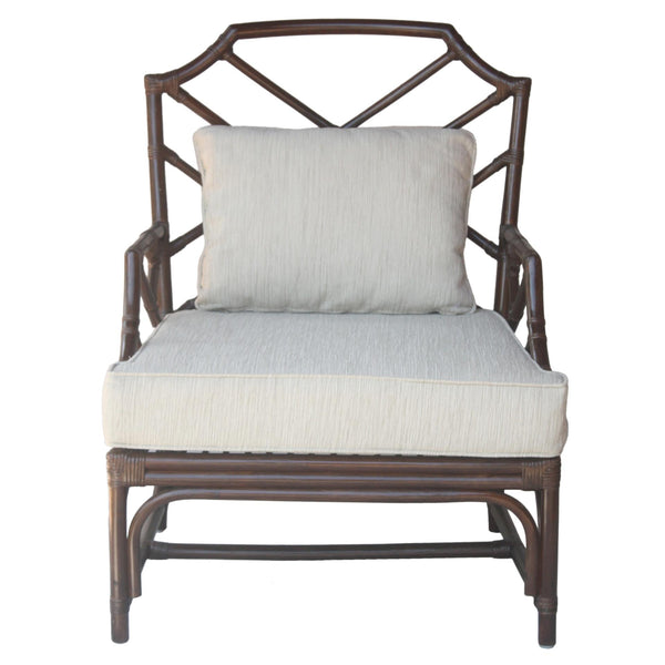 Kara Rattan Accent Arm Chair Paloma Brown
