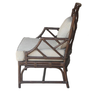 Kara Rattan Accent Arm Chair Paloma Brown
