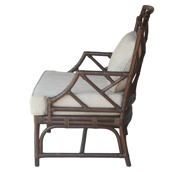 Kara Rattan Accent Arm Chair Paloma Brown