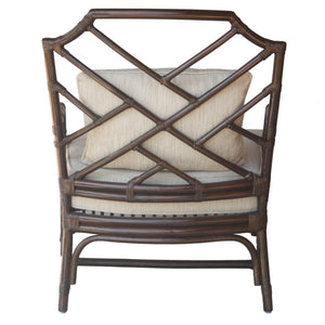 Kara Rattan Accent Arm Chair Paloma Brown