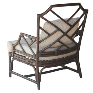 Kara Rattan Accent Arm Chair Paloma Brown