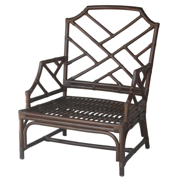 Kara Rattan Accent Arm Chair Paloma Brown