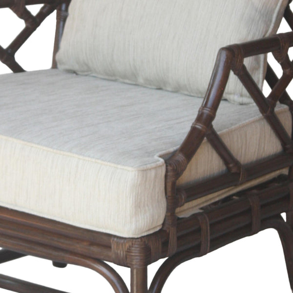 Kara Rattan Accent Arm Chair Paloma Brown