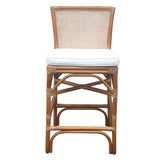 Tatum Rattan Counter Stool - Canary Brown