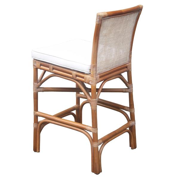 Tatum Rattan Counter Stool - Canary Brown