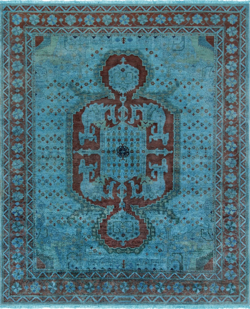 Pasargad Lahore Collection Hand-Knotted Lamb's Wool Area Rug 024085-PASARGAD