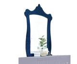 Dante Glam Mirror Blue Velvet (Polyester Fabric ##) 24224-ACME