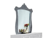 Dante Glam Mirror Gray Velvet (Polyester Fabric 6113-4) 24234-ACME