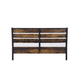 Juvanth Industrial Queen Bed Oak & Black Finish 24250Q-ACME