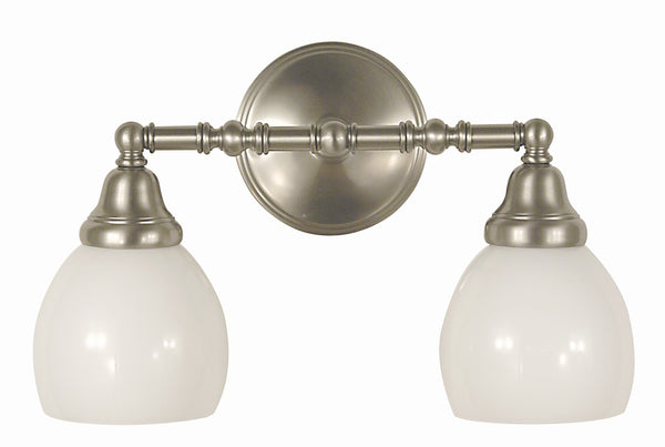 2-Light Brushed Nickel Sheraton Sconce