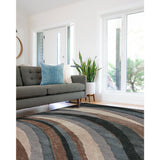 Capel Rugs Gravel-Wave 2442 Machine Made Rug 2442RS07101010450