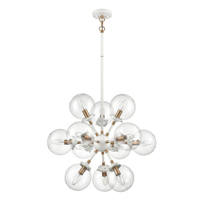 Boudreaux 25'' Wide 12-Light Chandelier - Matte White